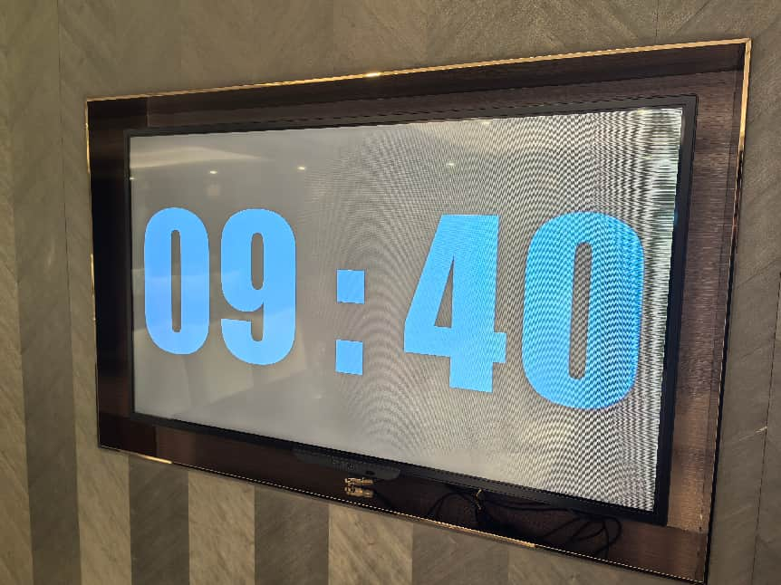 电视实机展示倒计时效果